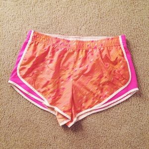 Neon running shorts