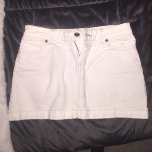 American Eagle White Denim Skirt