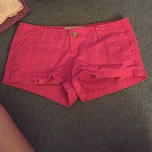 Pink short hollister shorts