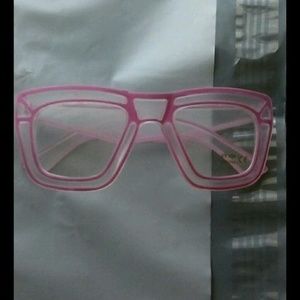 Urban Outfitters Clean Lens Pink Frame Glasses