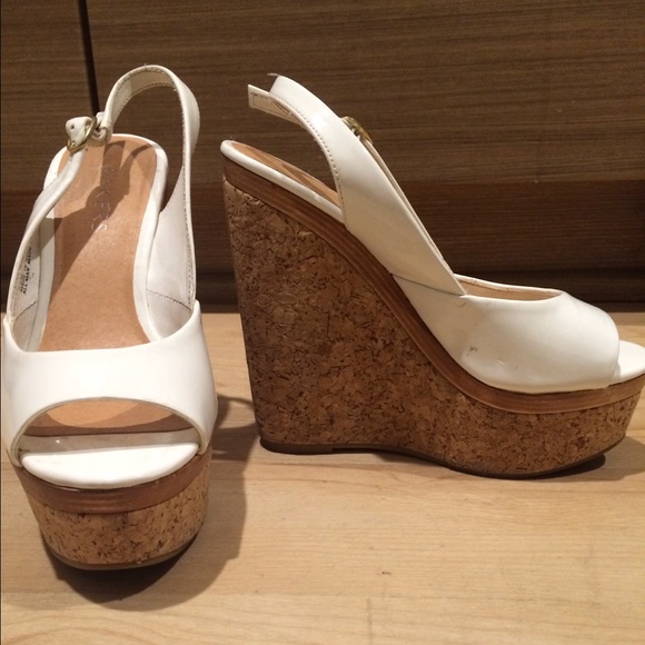 White Patton leather wedges - Picture 1 of 1