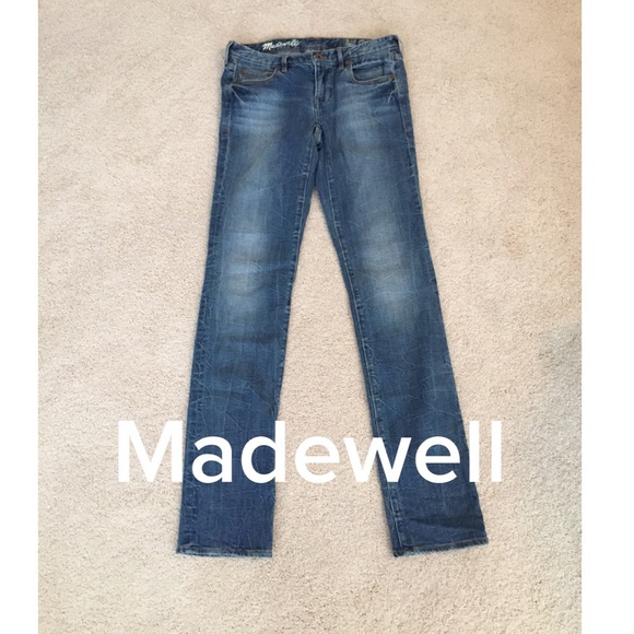 Madewell Denim - Madewell rail straight jeans in size 27