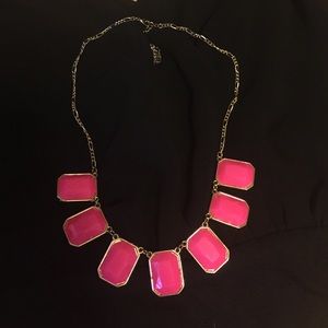 Pink statement necklace