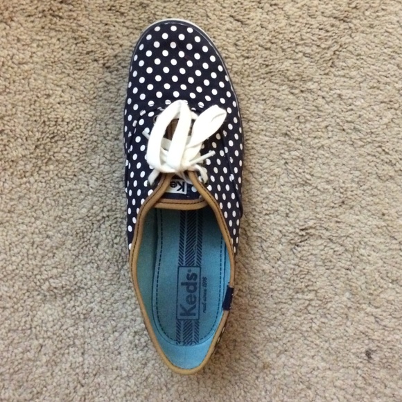 Blue polka dot keds - Picture 1 of 4