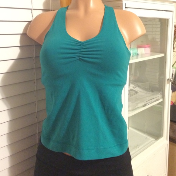 Lululemon work out tank top dark green sz 6 - Picture 1 of 3