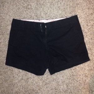 J. Crew Black Chino Shorts