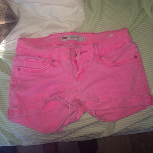 Levi hot pink shorts! - Picture 2 of 3