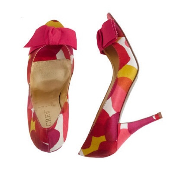 J. Crew Shoes - HP 7/19 RARE J Crew Liza Patterned Peep Toe Pumps