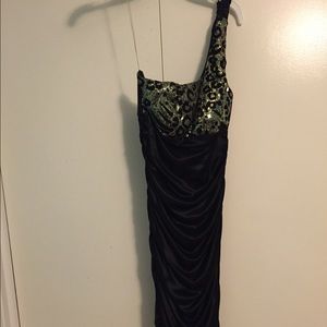 Short, black homecoming dress