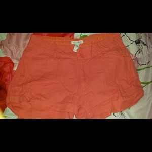 Peach summer shorts