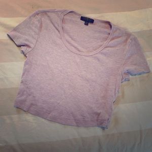 Pink top shop crop top