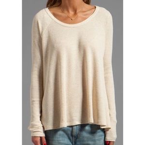 NWOT Free People rockabilly thermal oatmeal
