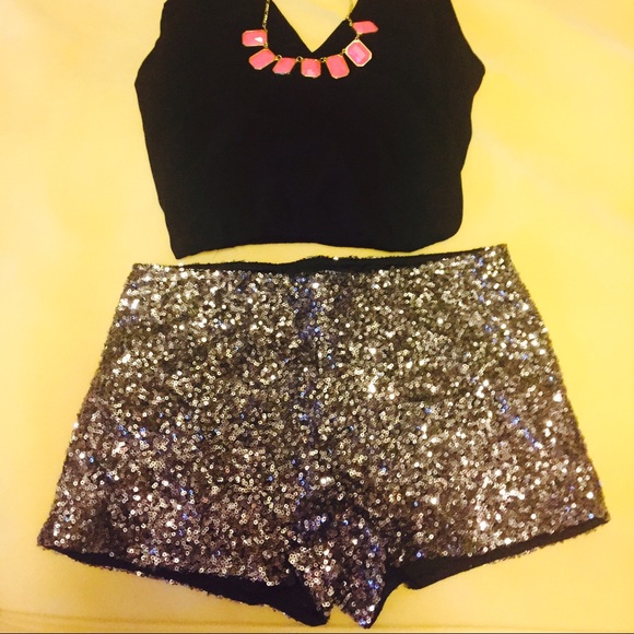 Sequin Shorts Foreign Exchange