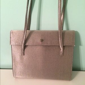 Kate Spade silver clutch