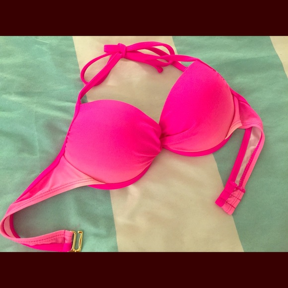 Pink ombré bathing suit top