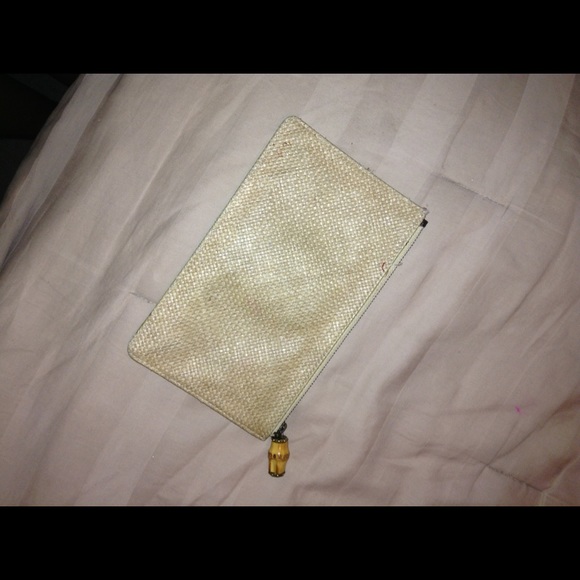 J. Crew Straw Clutch