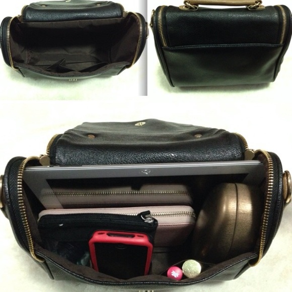 PU leather shoulder/cross body/top handle bag - Picture 4 of 4