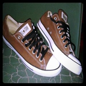 Women's sz11 men's 9 chocolate brown converse