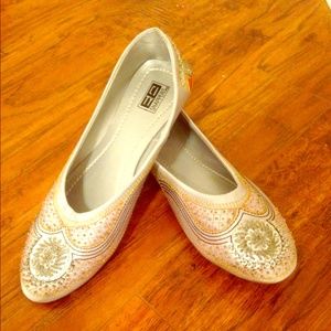 Silver shoes size 8 new