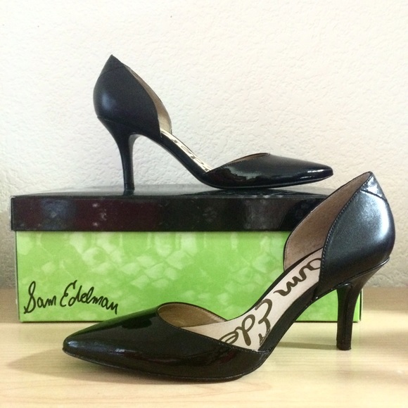 Sam Edelman Black Patent d'Orsay Pumps