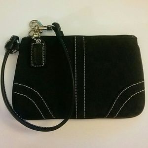 **Authentic Coach Black Wristlet**