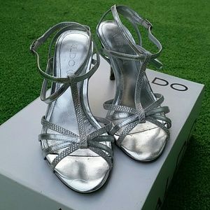 Aldo Silver Shoes