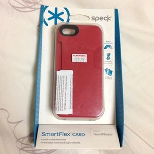 Red Speck iPhone 5 or 5s Case with Card Slots