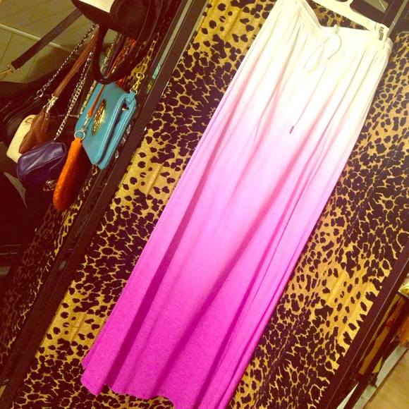 Ombré maxi skirt