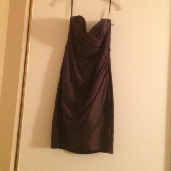 WTOO by Watters and Watters Brown Bridesmaid Dress