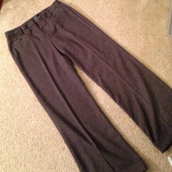 Straight leg cuffed dress pants gray size 10 - Picture 5 of 5