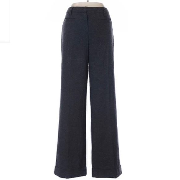 Straight leg cuffed dress pants gray size 10 - Picture 1 of 5