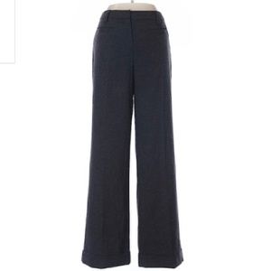Straight leg cuffed dress pants gray size 10