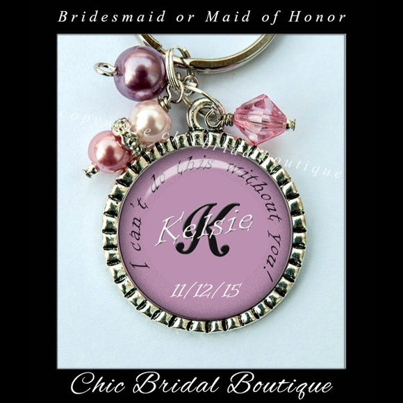 Bridesmaid keychain wedding gifts - Picture 2 of 2