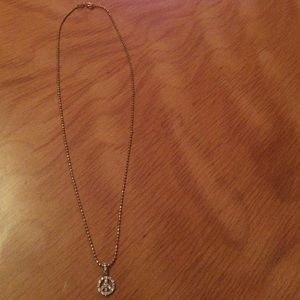Peace sign necklace