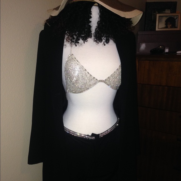 Crystal Bra & Sleek Pants
