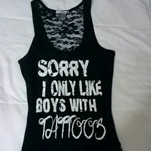 All Lace Back Tank Top