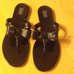 Coach Bow Jelly Flip Flops