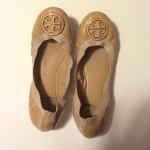 Tory burch nude flats