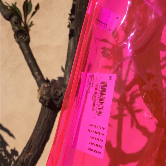 American apparel clear pink skirt - Picture 2 of 2