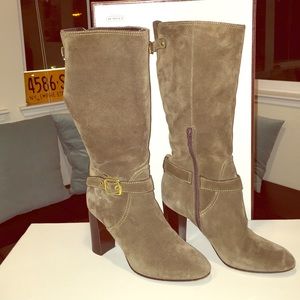 COACH -MADE IN ITALY- ROBYNN BROWN SUEDE BOOTS
