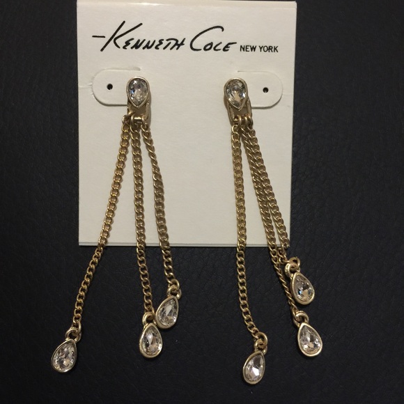 Kenneth Cole crystal dangle earring nwt