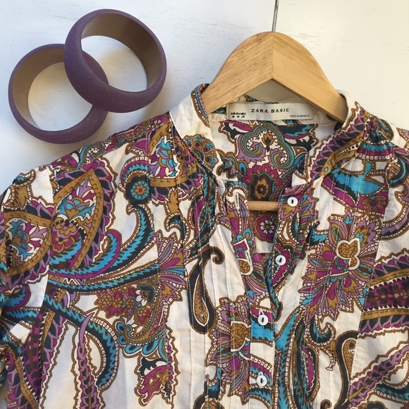 Zara Dresses & Skirts - | Zara Paisley Tunic Dress |