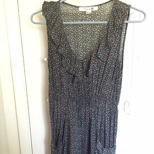 Cute flower print short dress