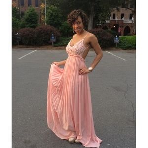 ""Wherever love goes" Dress- light pink (small)