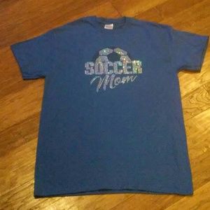 Soccer Mom medium bling tee