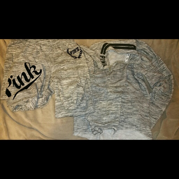 Victoria secret pink Crew neck and sweatpants size