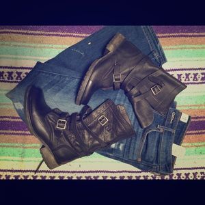 Steve Madden Motorcycle Boots Sz 6.5⭐️👌