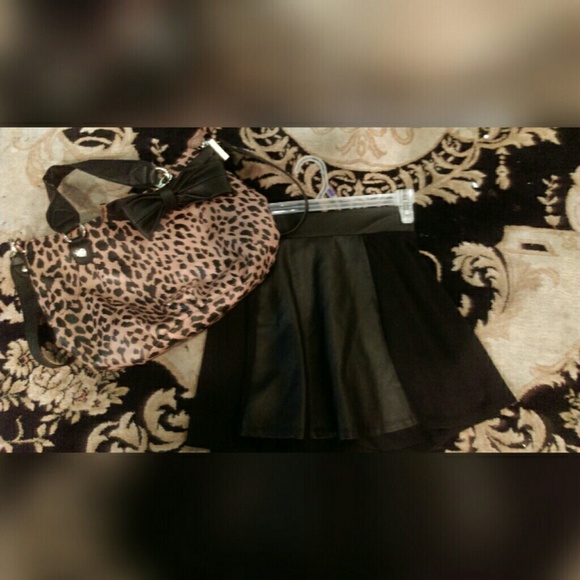 Faux Leather Skirt