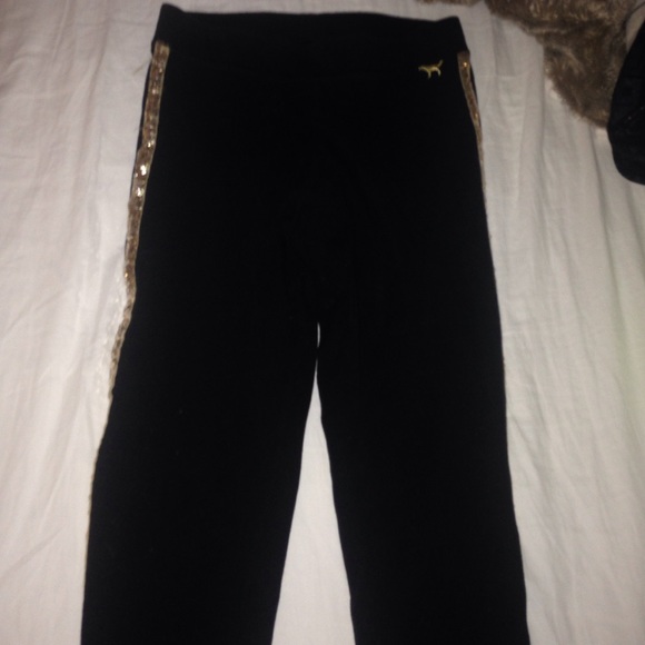 Victoria's Secret side sequin leggings size S