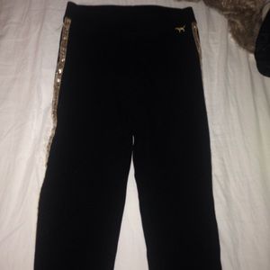 Victoria's Secret side sequin leggings size S